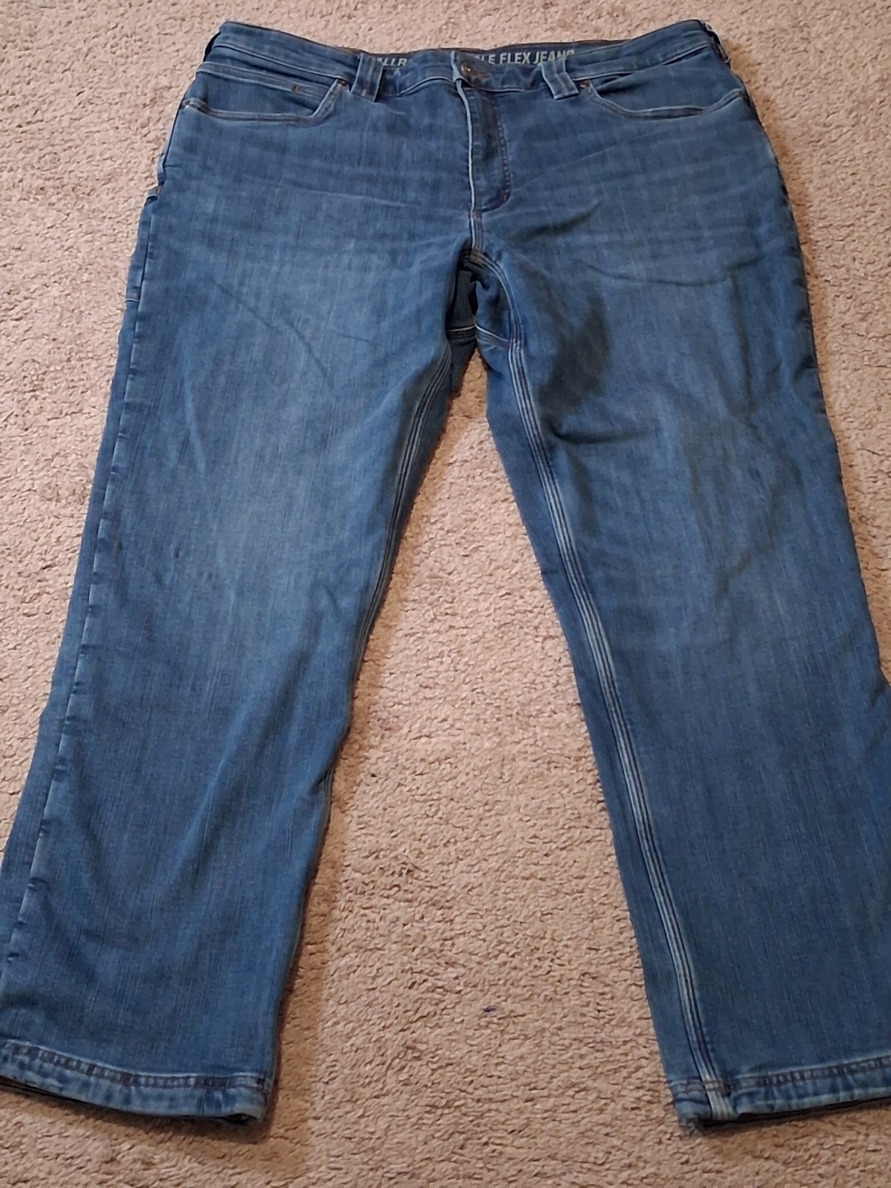 Duluth Trading Co Men's Blue Straight-Leg Jeans